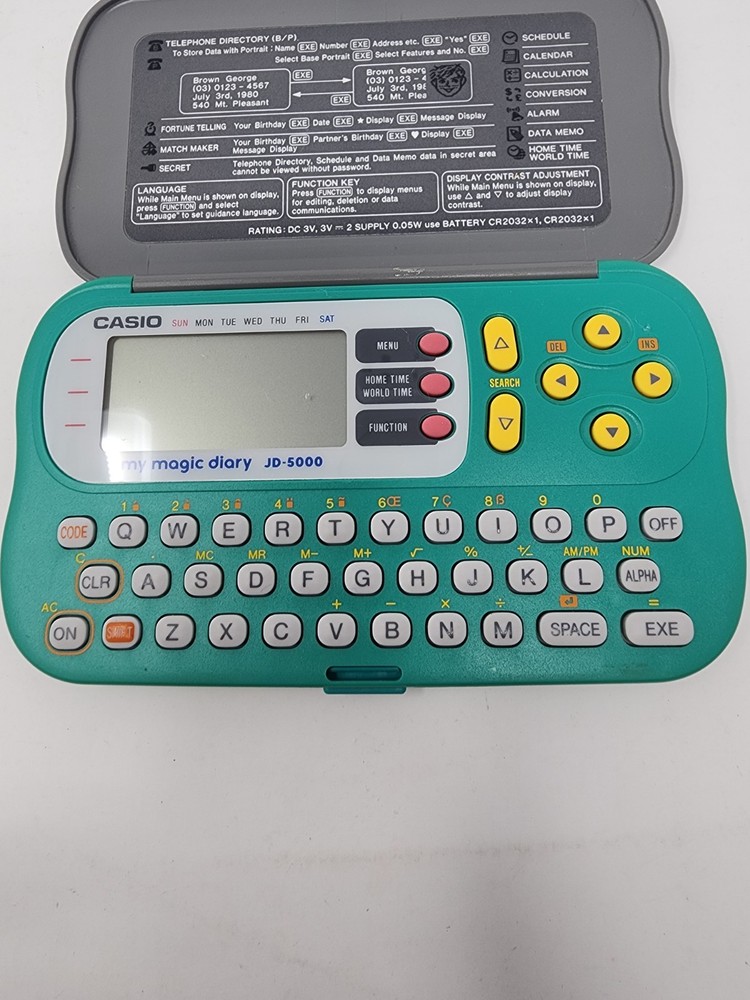 Vintage Casio My Magic Diary JD-5000 Tested/Works