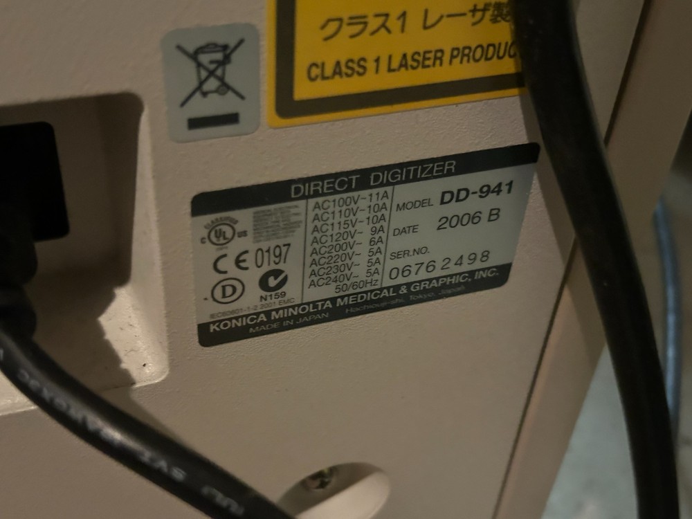 Konica Regius 190 CR Imaging System With CS3 Workstation