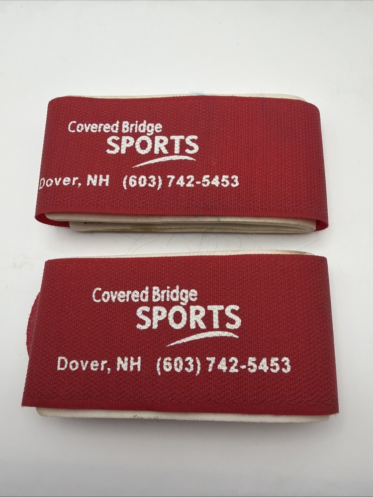 2-Swix Padded Hook Loop Adjustable Ski Wraps Straps Ties 17” Advertising