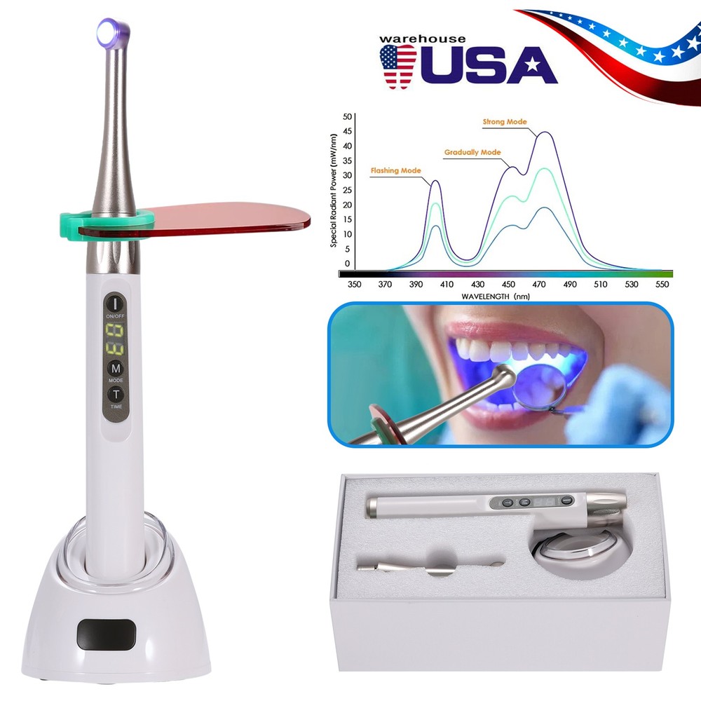 Dental iLED Curing Light Lamp Wireless 1 Second Curing 2500mw/c㎡