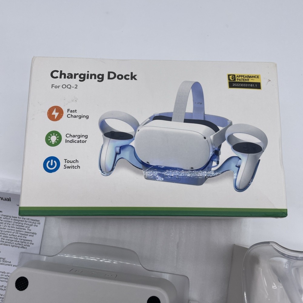 Enhanced Fast Charging Dock with LED Light Touch Switch for Oculus Quest 2