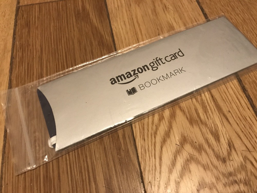 Blank Empty Amazon Gift Card Bookmark - NO BALANCE! $0 BALANCE