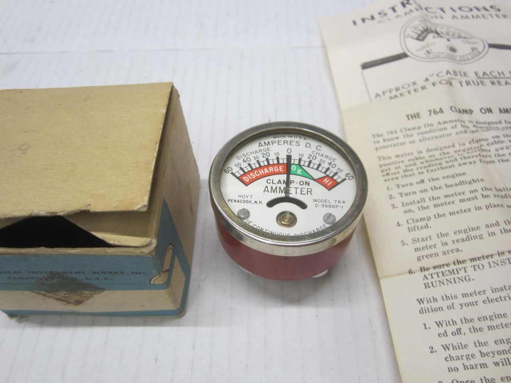 Hoyt Electrical Ammeter Model 764 Clamp-On Ammeter