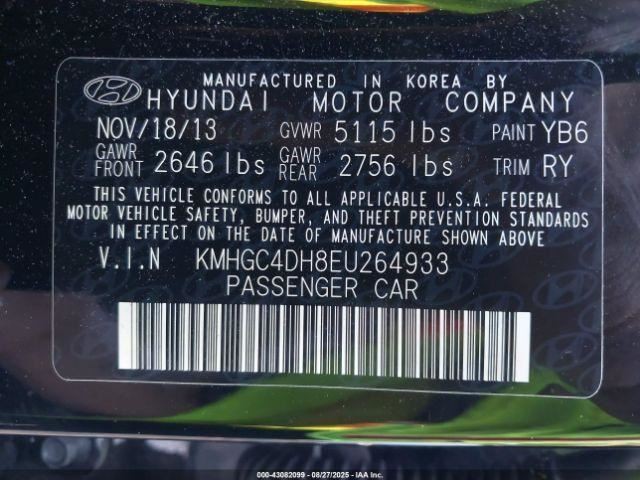 GENESIS 2014 Transmission Shift 963612