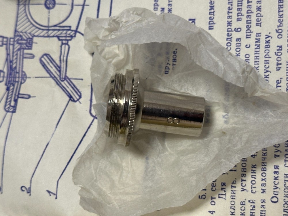 Vintage Microscope UNNAT-1 USSR OPTA Soviet school microscope