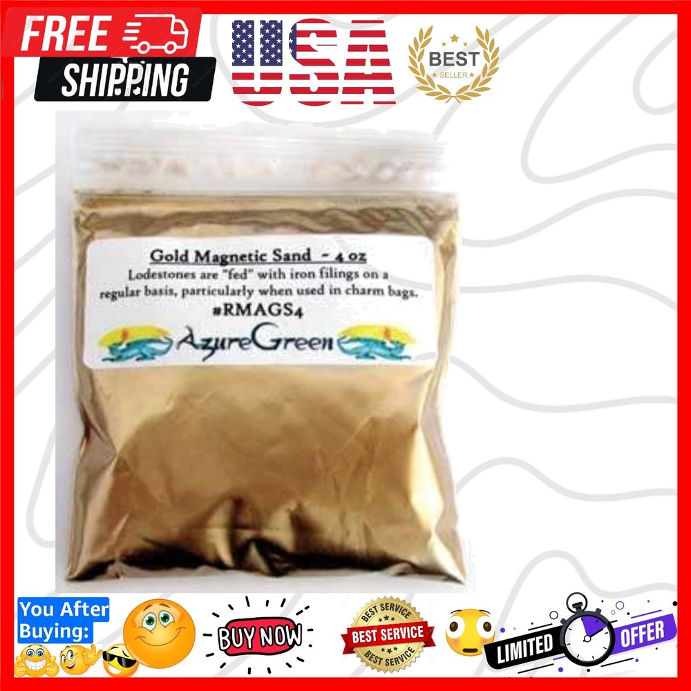 1 X Gold Magnetic Sand 4oz *
