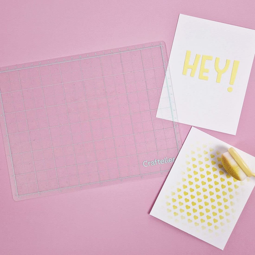 Craftelier - Low Adhesion Multi-Purpose Translucent Mat with Alignment Grid |...