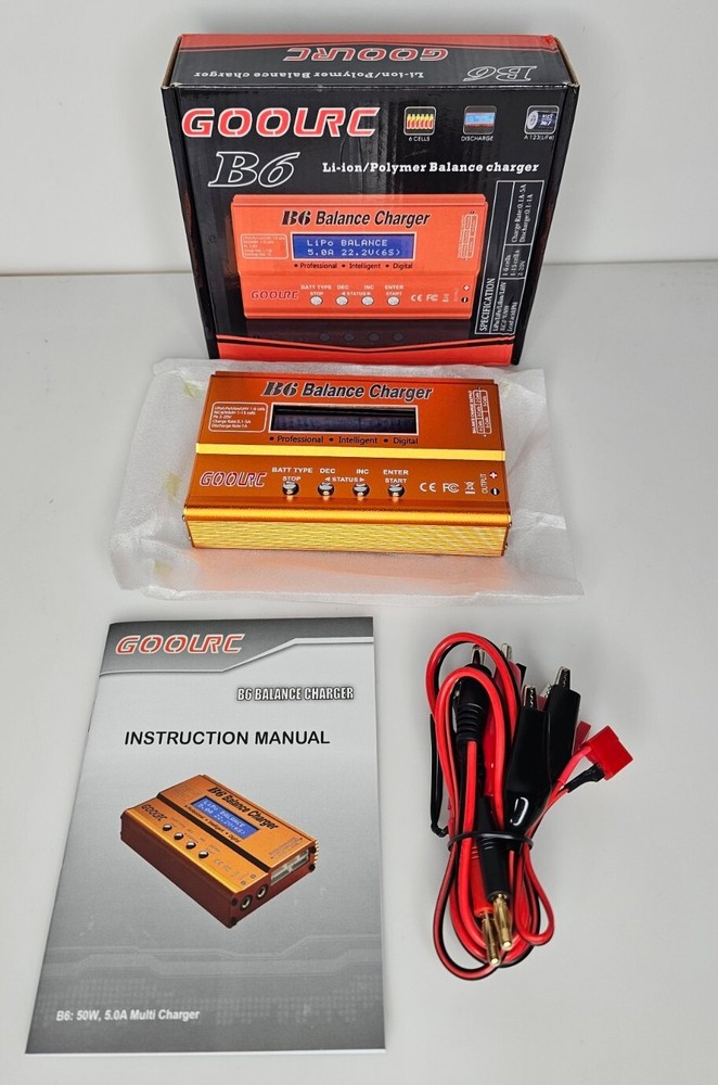 GoolRC B6 Mini Multi-Functional Balance Charger/Discharger Only New Open Box