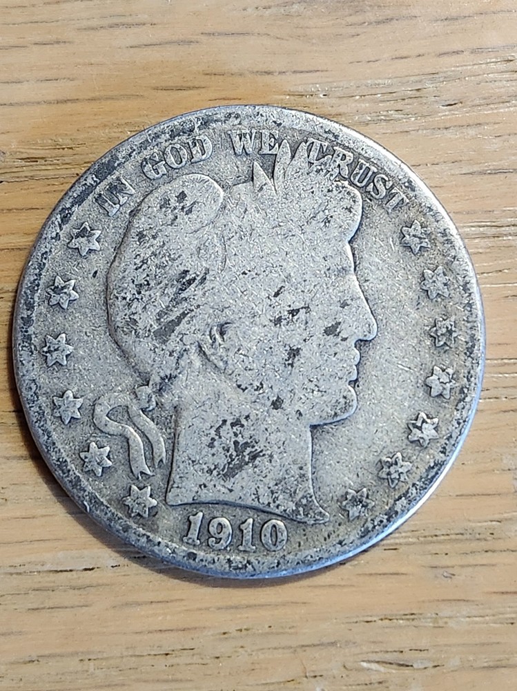 90% SILVER 1910 S BARBER HALF #3