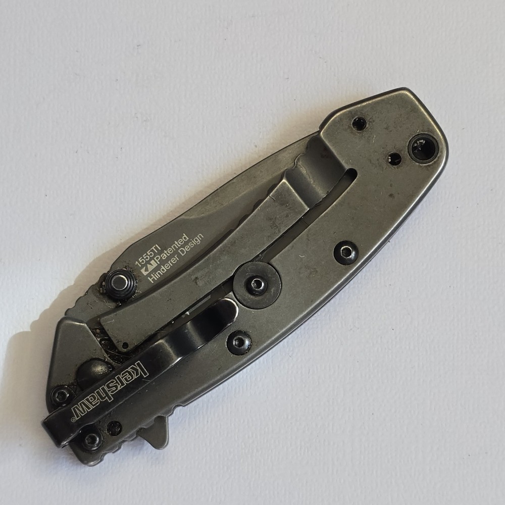 KERSHAW 1551TI HINDERER DESIGN ASSISTED OPEN KNIFE PLAIN EDGE