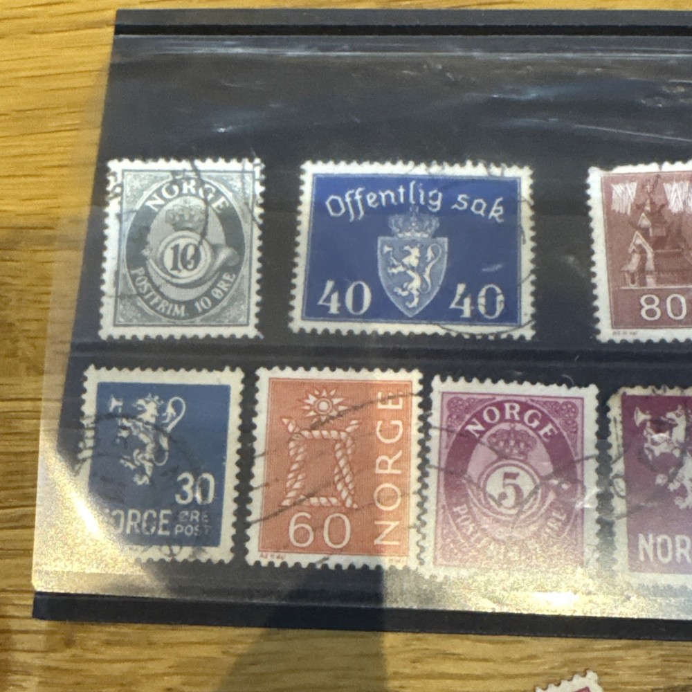 Norway stamps used from 1940s
