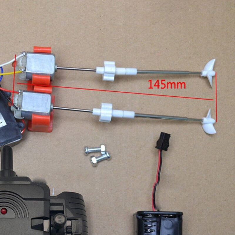 For RC Model Boat Kits Shaft+Bushing+Motor+Propeller+Controller+Receiver Kit DIY