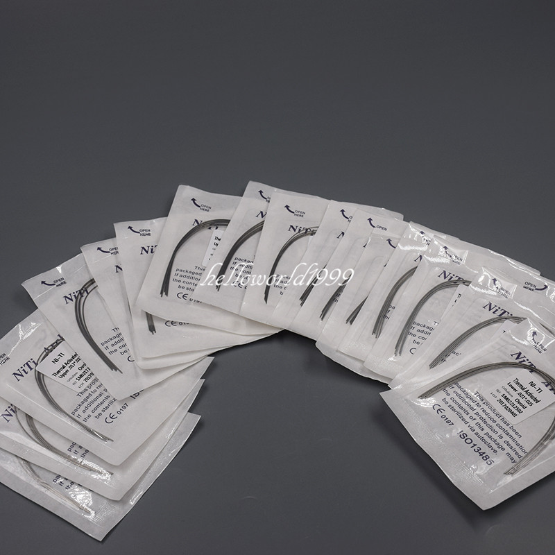 Dental Orthodontic Niti Heat Thermal Activated Rectangular Arch Wire Upper/Lower