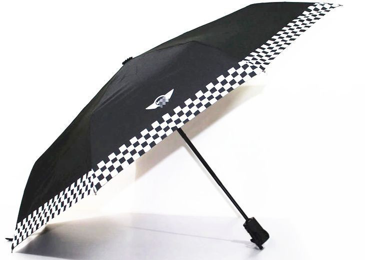 Portable Automatic Folding Umbrella Umbrellas Checkered Style For Mini Cooper
