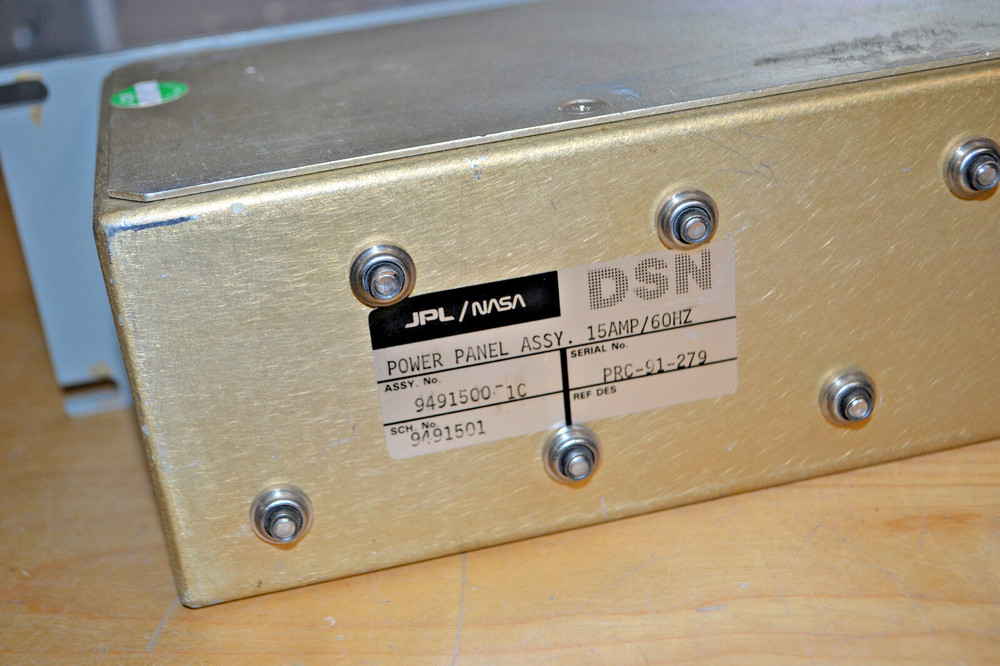 Original NASA/JPL Vintage Power Panel Assembly ~ Obsolete Electronics Space Race