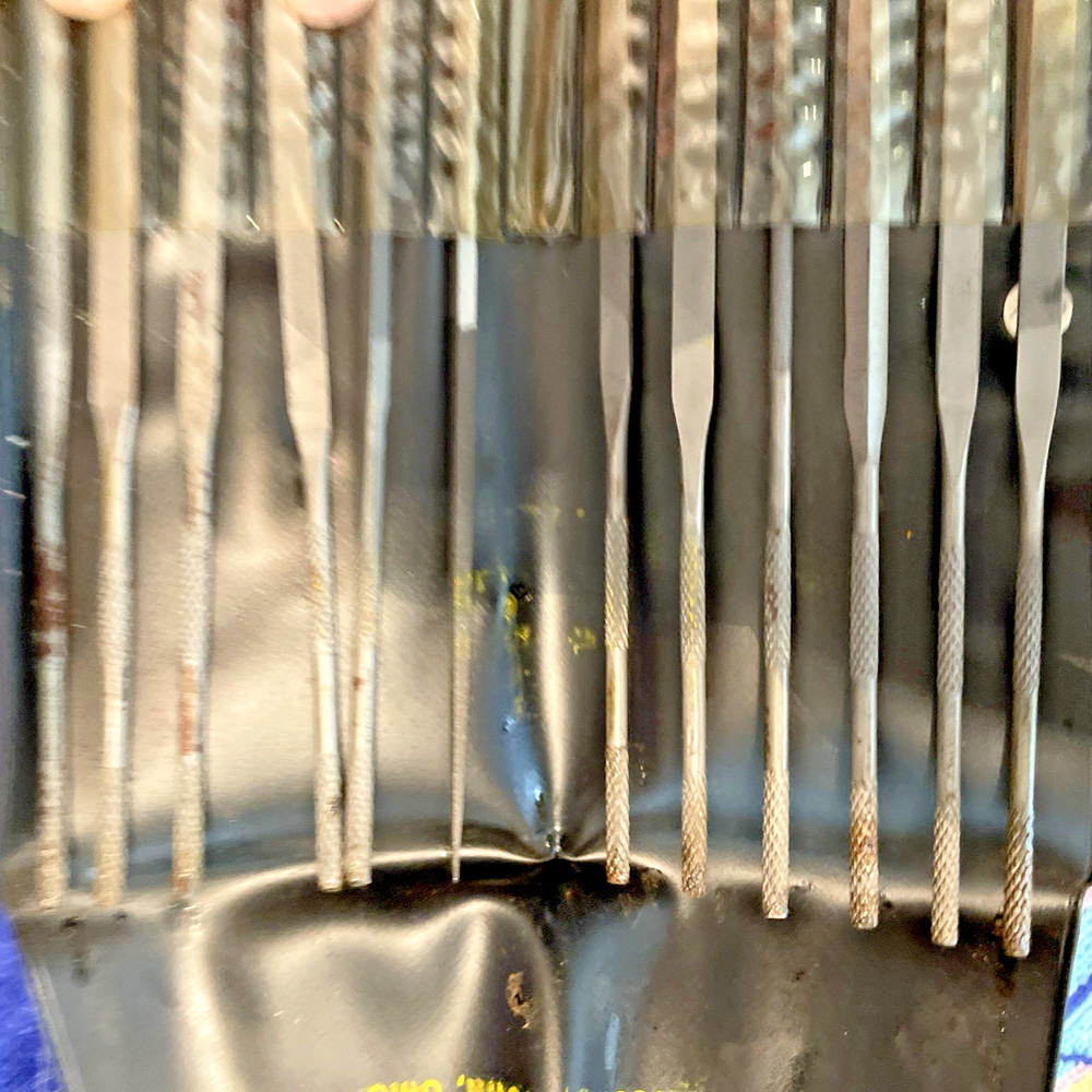 Heller Tool Co 12 Ohio Swiss Pattern Files With Case.