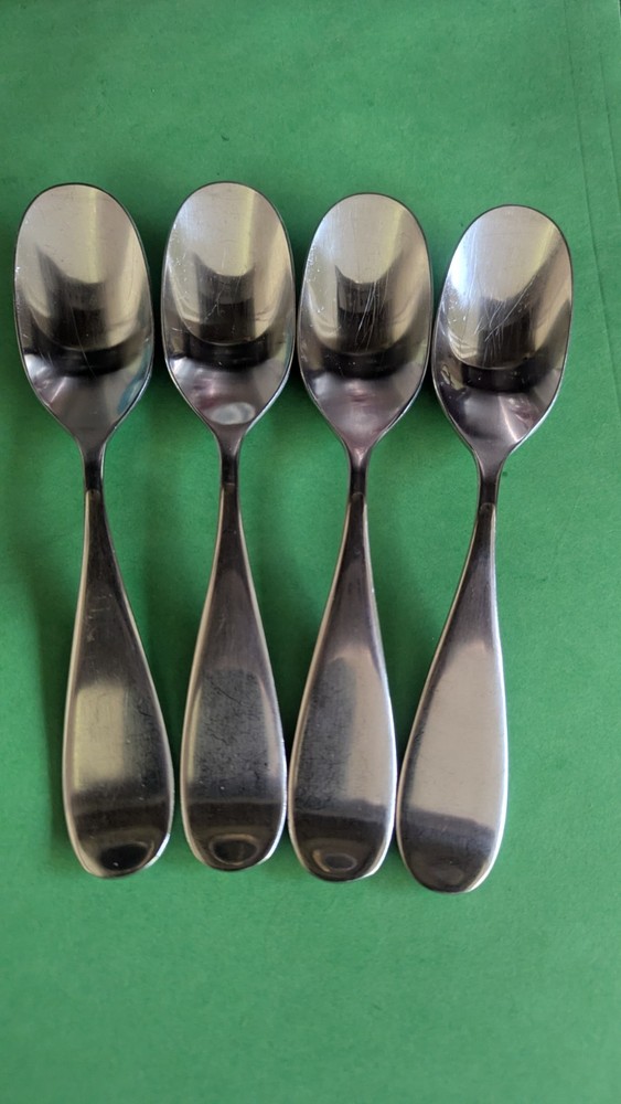4 Soup Spoons Trend Pacific Octo Stainless Flatware Japan