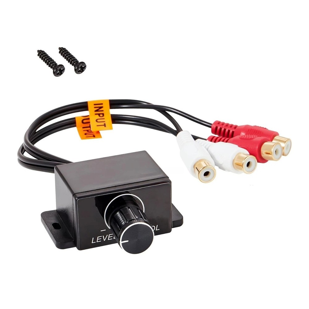 Subwoofer Level Control RCA Volume Knob Remote Controller for Amplifier Mount