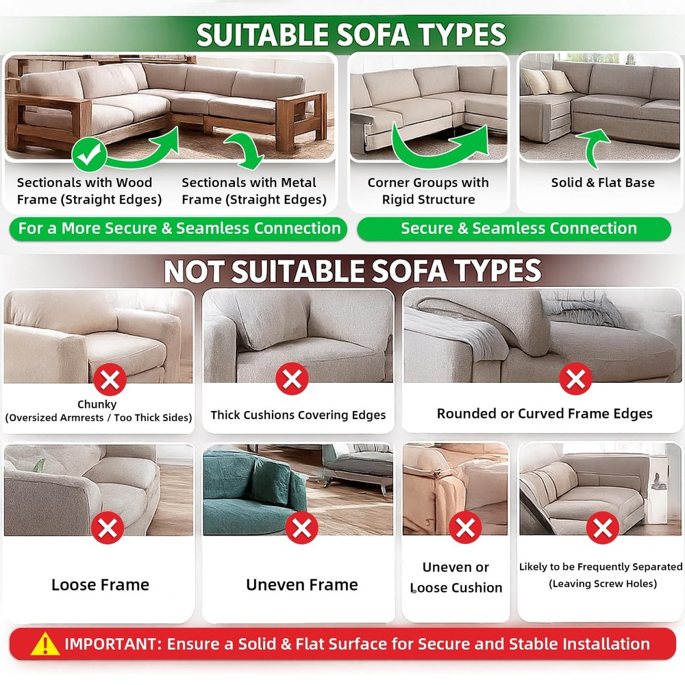 LazyMe Universal Sectional Sofa Interlocking, 8 Piece, 8 Piece