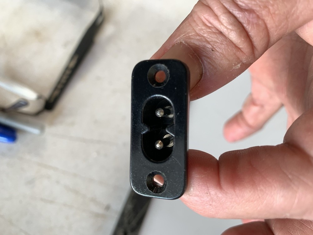 Panel mount plug adapter AC 25 A 250 bolts