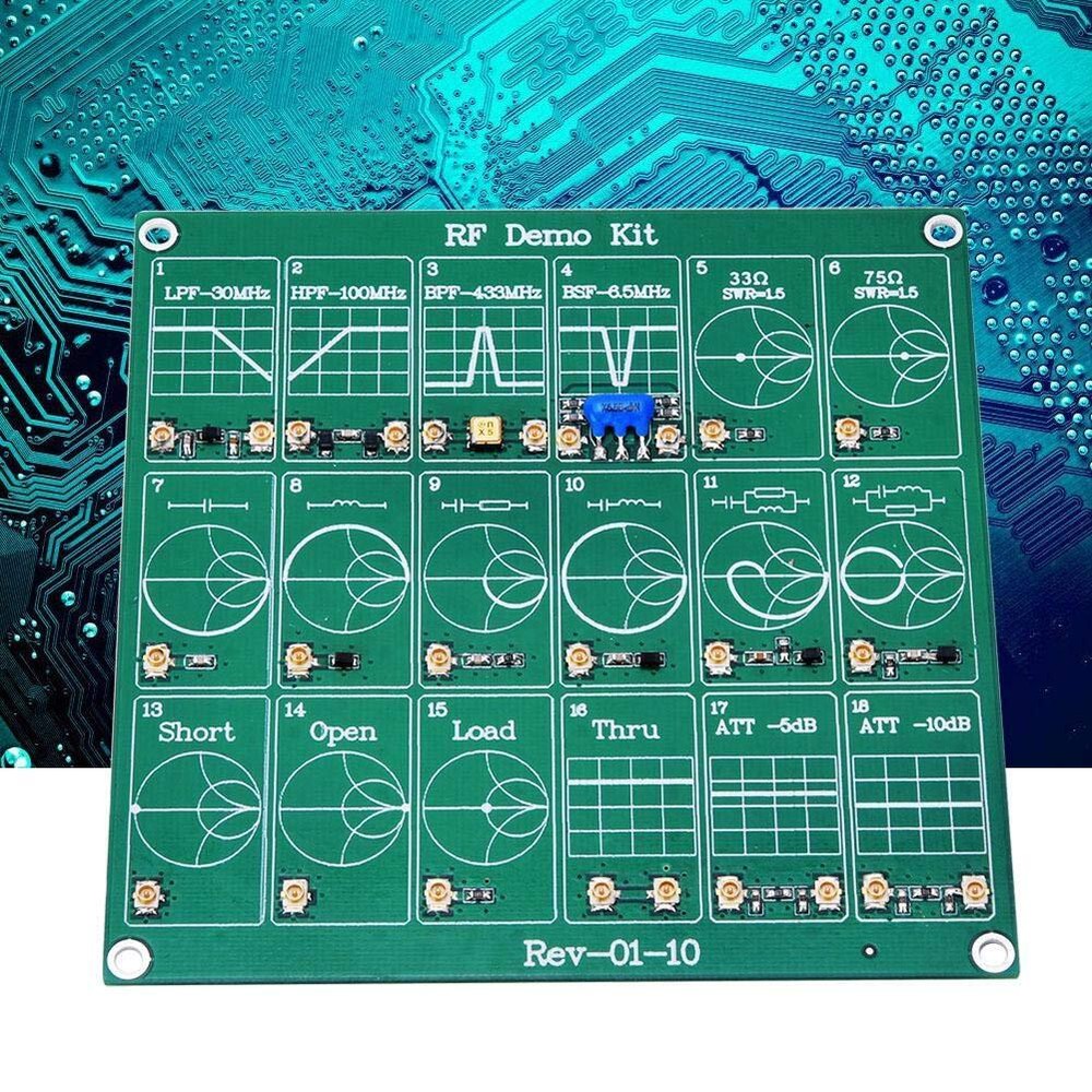 RF Test Board 18 Functional Modules RF Demo Kit NanoVNA RF Test Module Vector...
