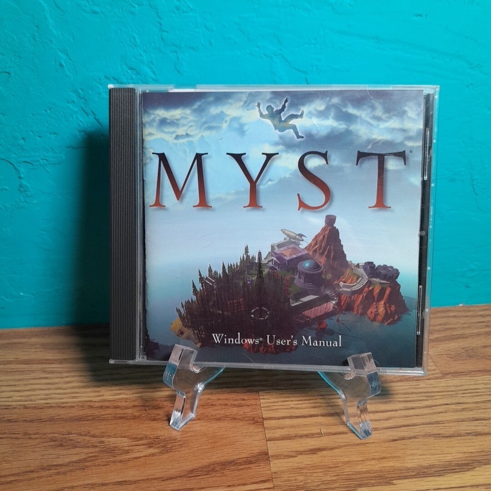MYST PC Windows Computer CD Rom Award Winning Game with Windows 95 Users Manual