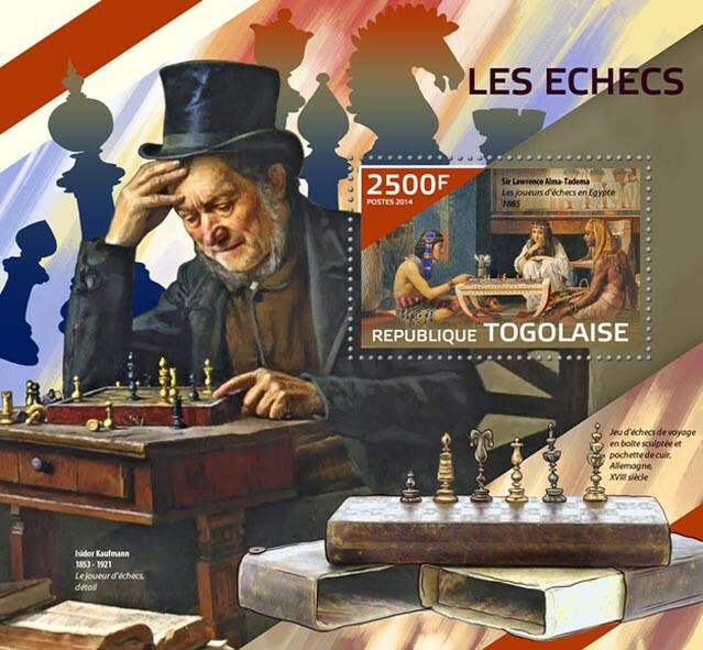 2014 TOGO MNH. CHESS   |  Y&T Code: 878  |  Michel Code: 6070 / Bl.1034