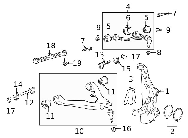 Genuine GM Lower Control Arm Bolt 11602556
