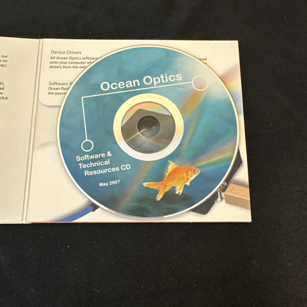 Ocean Optics Spectrometer Software & Technical Resources CD