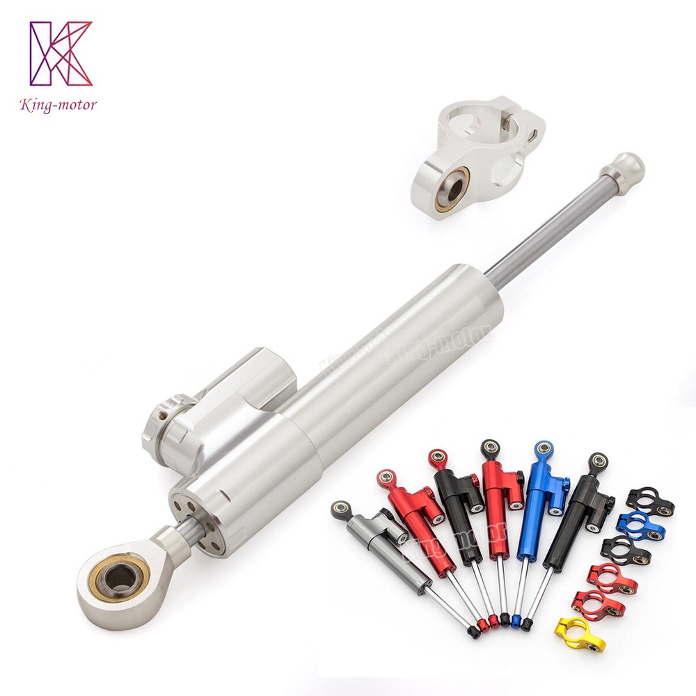 CNC Motorbike Steering Damper Stabilizer Linear Reversed Safe Control Universal
