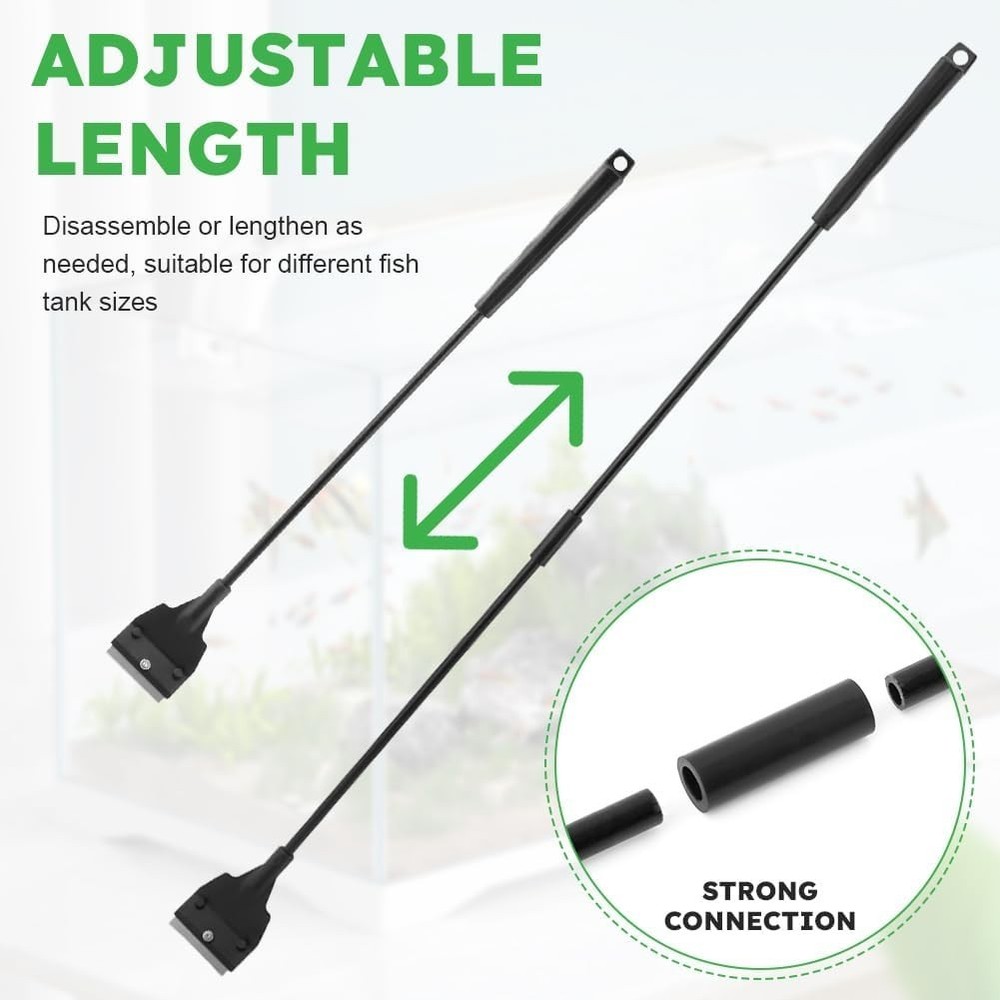 Aquarium Algae Scraper for Glass Aquariums with 5 Replaceable Blades, Fish Tank