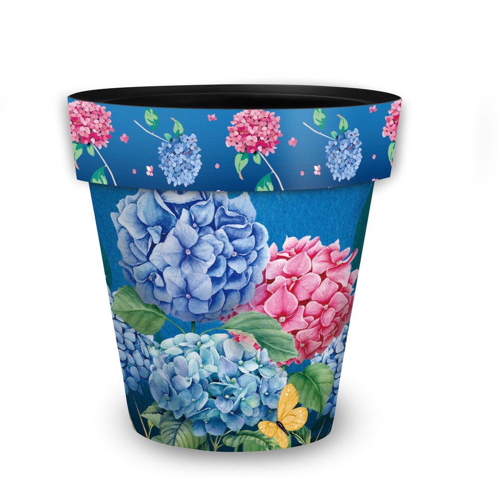 Briarwood Lane Spring Colorful Hydrangeas Medium Planter 11" Diameter