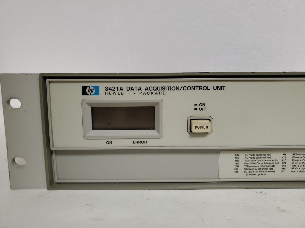 Vintage HP Hewlett Packard 3421A Data Acquisition Control Unit - Powers On *READ
