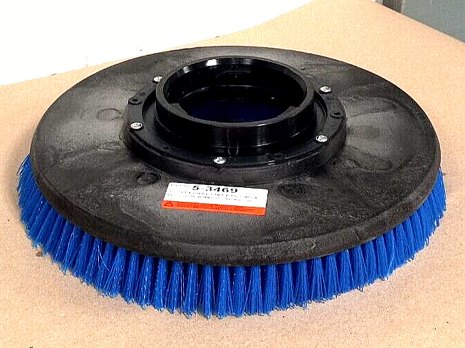17" Disc Poly Stiff Bristle Brush, Blue #5-3469