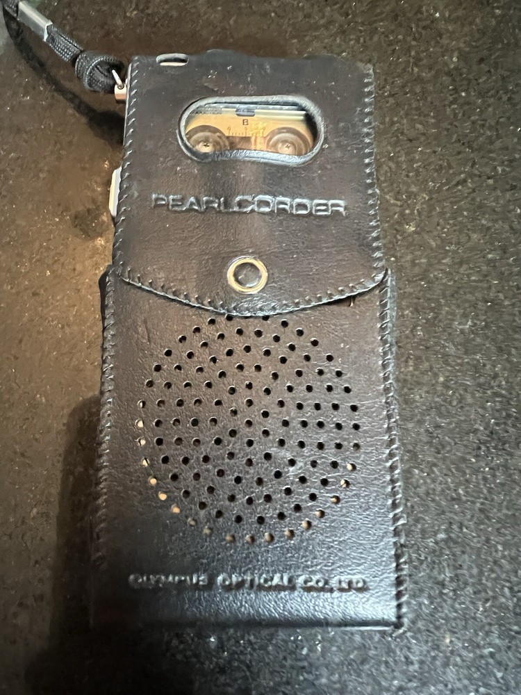 Olympus Micro cassette Recorder Pearlcorder D120 Untested As-Is With Cover