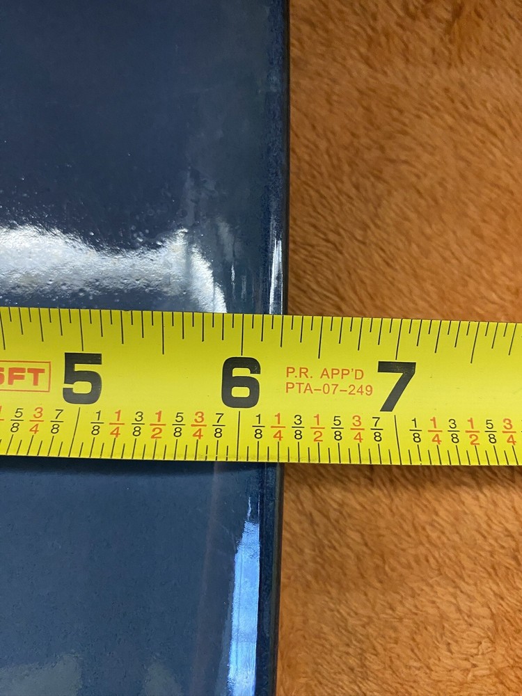 KOOV 2x Large 2x Medium Serving Trays Plates Rectangular Blue