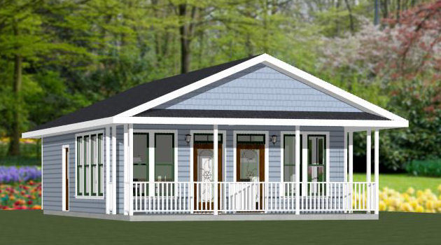 24x30 Duplex -- PDF Floor Plan -- 720 sq ft -- Model 2
