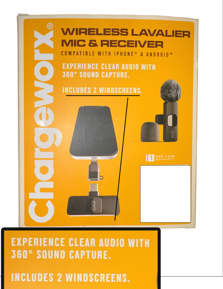 CHARGEWORX WIRELESS LAVALIER MIC