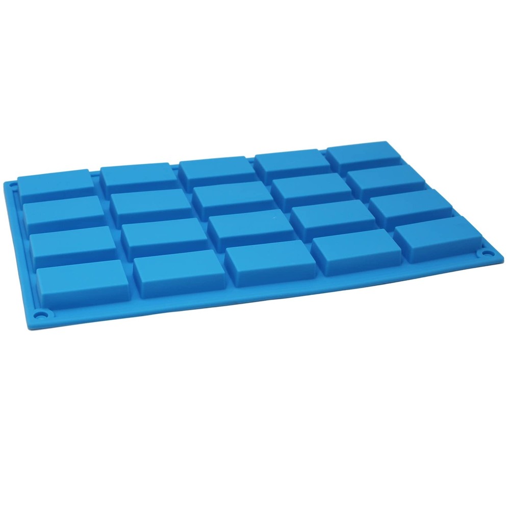 Rectangular Mini Guest Soap Chocolate Candy Mold Sample Soap Silicone Mold 20cav