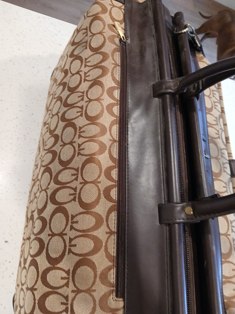 GG MONOGRAM IMMITATION LARGE DUFFLE HIGH QUALITY LEATHER & CANVAS UNISEX