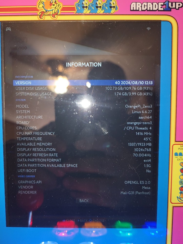 Custom Ms Pac-Man Countertop Arcade