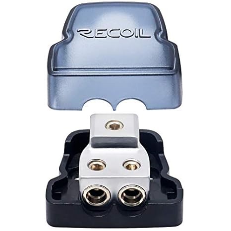RECOIL DB12 2-Way Power Distribution Block for Car Audio Amplifiers