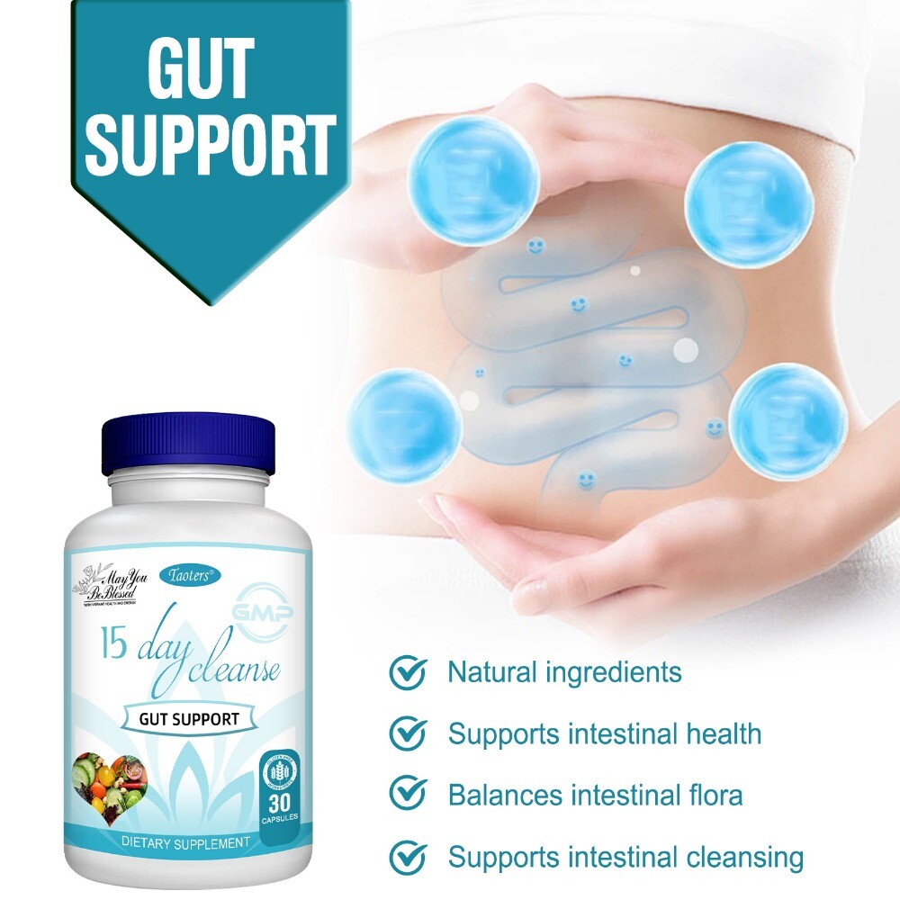 15-Day Cleanse - Gut and Colon Support | 30 Capsules Advanced Formula