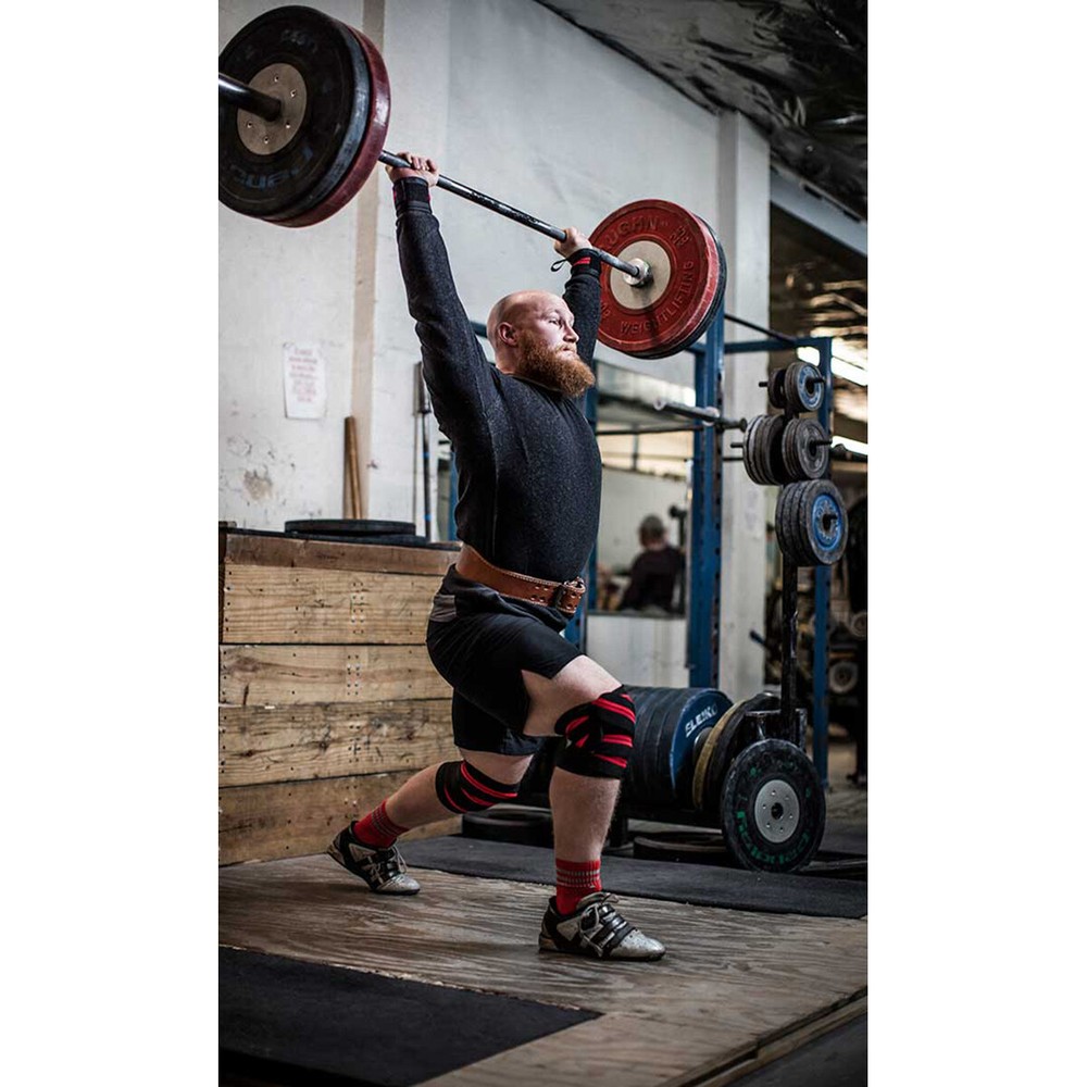 Harbinger 78" Red Line Weight Lifting Knee Wraps