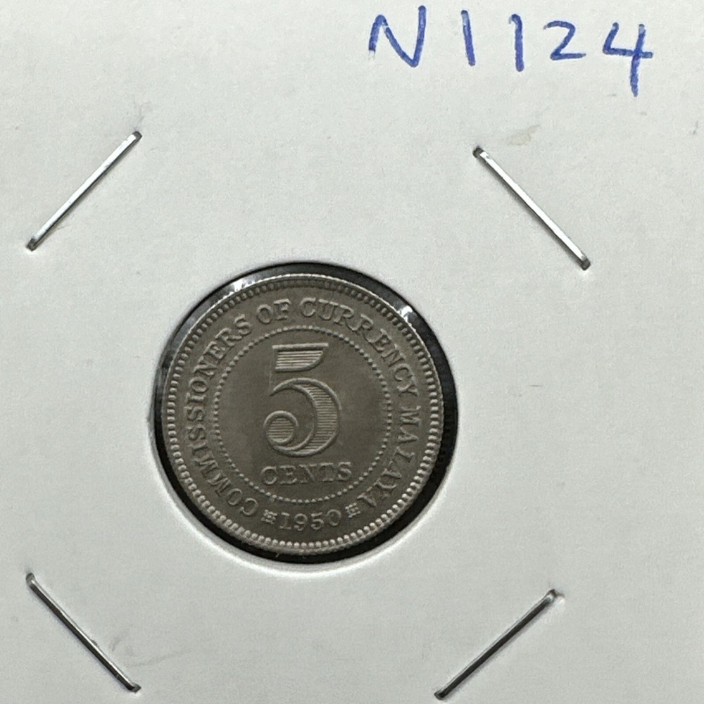 Malaya 5 CENTS 1950 UNC (Ms240500/N1124)