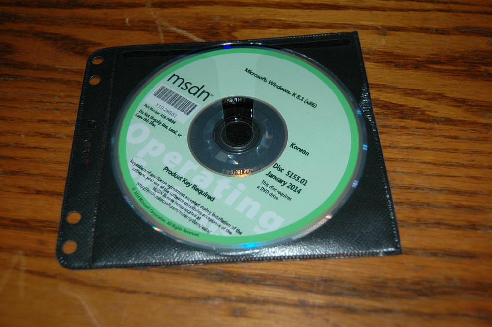 Microsoft MSDN Windows K  8.1 (x86) January 2014 Disc 5155.01 Korean