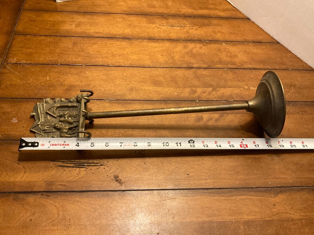 Vintage PEERAGE England Brass Fireplace Stand Base No Tools