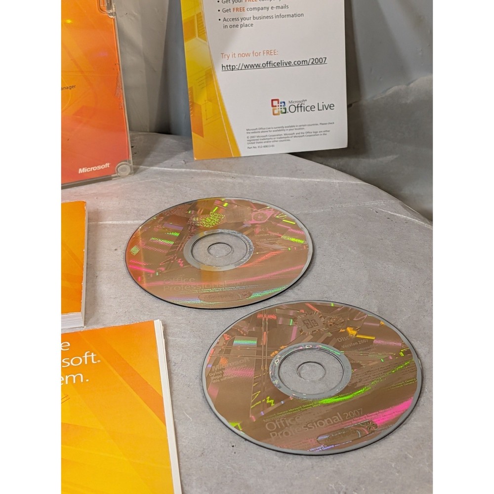 Microsoft Office Professional 2007 Windows Full Retail Version Open Box AS-IS