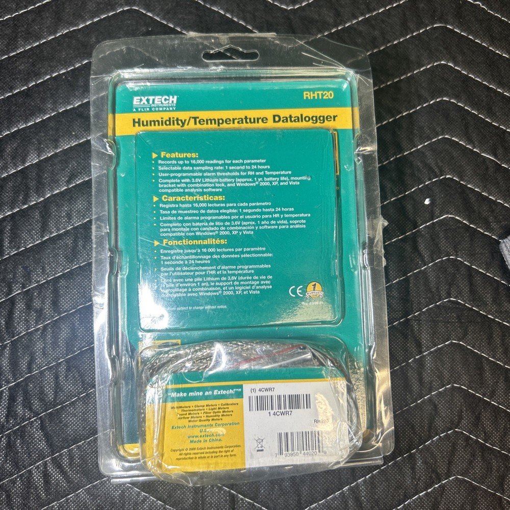 Extech Flir RHT20 Humidity Temperature Hygrometer Data Logger