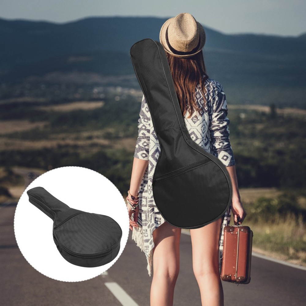 Bowl Back Mandolin Case Soft Strap Bag Musician Backpack Shoulder